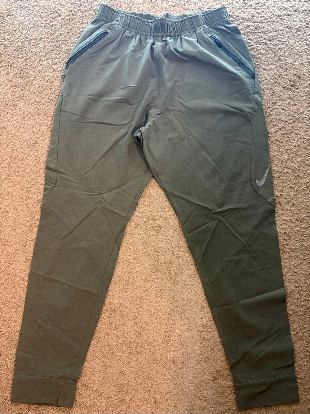Nike Olive Green Men's Performance Joggers